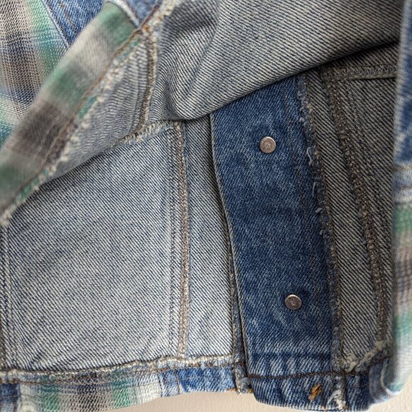 Vintage Denim plaid vest - Picture 6 of 7